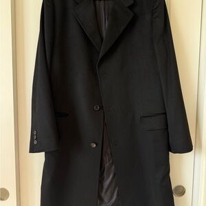 Italian Pure Cashmere Oversized Coat • Unisex • Black • Colombo Fabricated